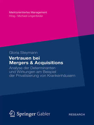 cover image of Vertrauen bei Mergers & Acquisitions
